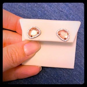 NW Pink stone studs